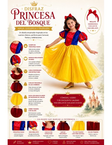 Disfarce Princesa da Floresta Novo